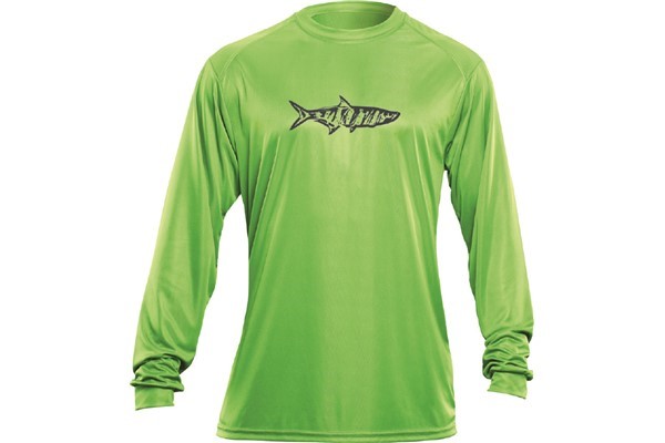 Flying Fisherman TL1402L-TARPON L S PERFORMANCE TEE LIME T-Shirts & Performance T-Shirts, Long Sleeve